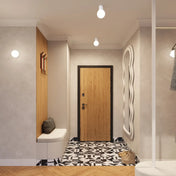 White LED design ceiling light IP44 | TOGUFU
