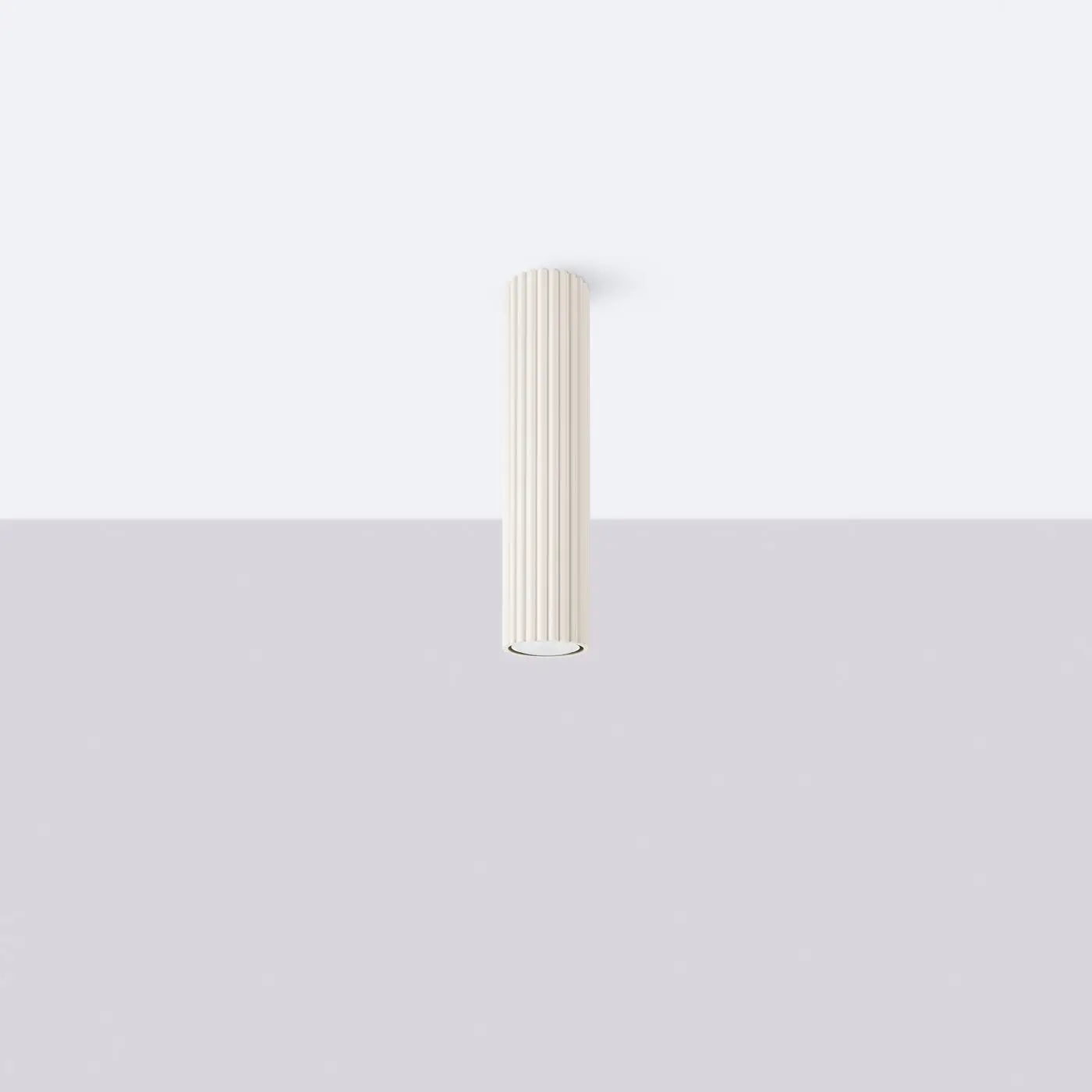 Minimalist beige aluminium LED ceiling light | HENUNIK