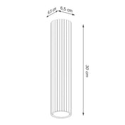 Minimalist beige aluminium LED ceiling light | HENUNIK