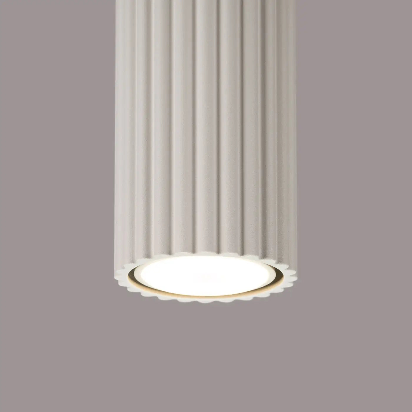 Minimalist beige aluminium LED ceiling light | HENUNIK