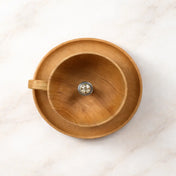 LED wooden cup minimalist ceiling light | HAZILU