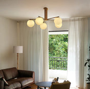 Glass and metal Scandinavian style ceiling light | FONOL