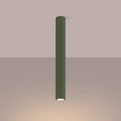 Olive green aluminium minimalist LED ceiling light | NENUFOK