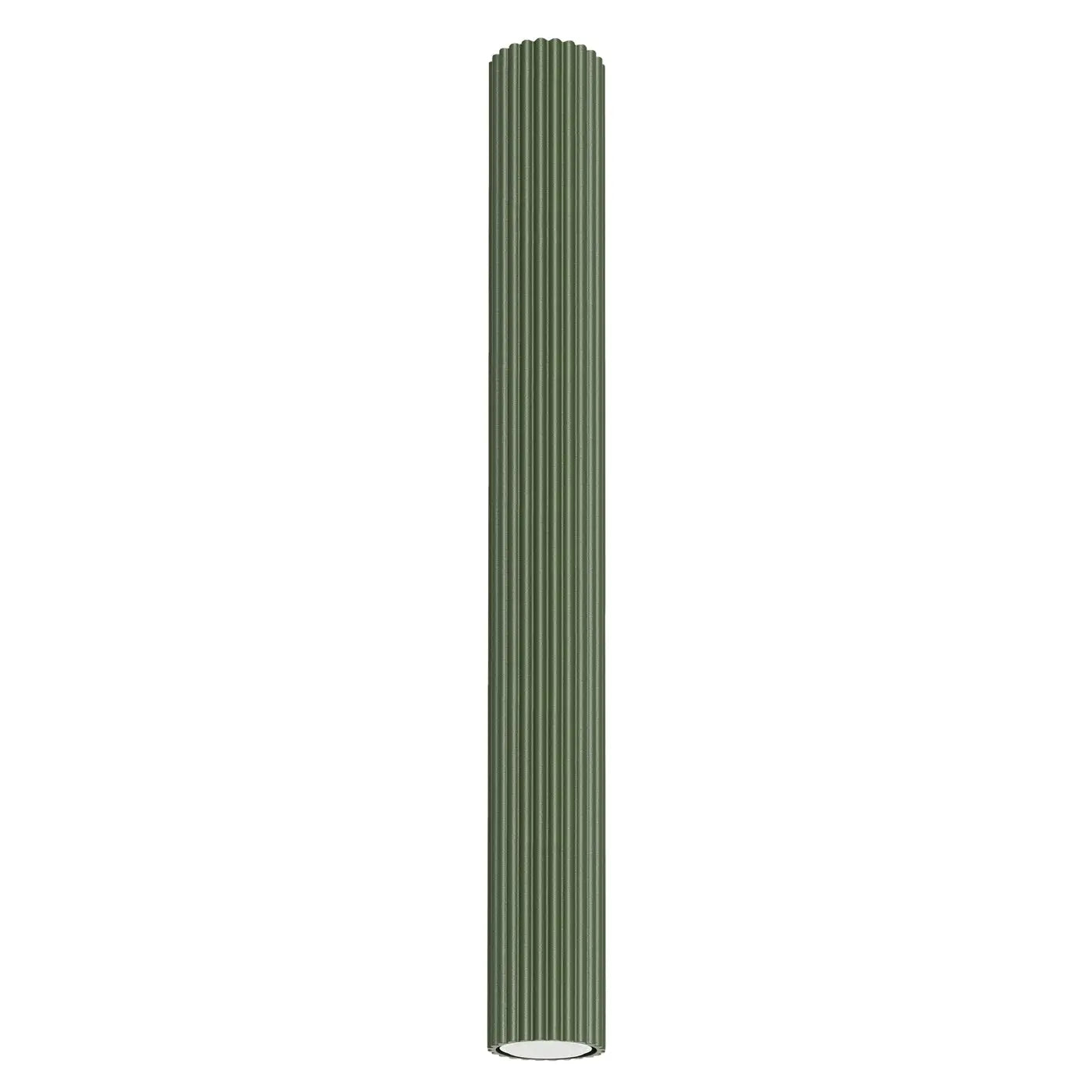 Olive green aluminium minimalist LED ceiling light | NENUFOK