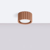 Minimalist mocha aluminium LED ceiling light | LOMOHA