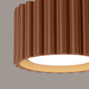 Minimalist mocha aluminium LED ceiling light | LOMOHA