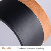 Modern Scandinavian black and wood LED ceiling light | POSU