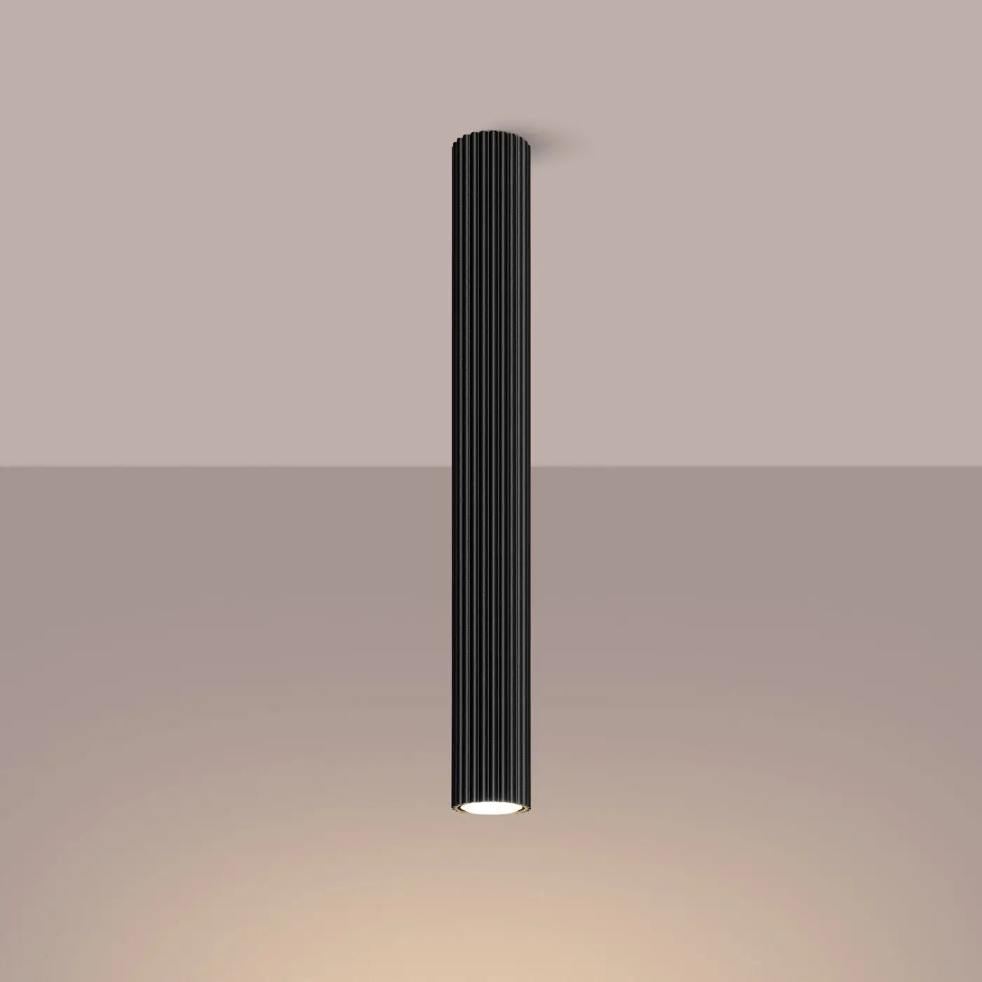 Black aluminium modern design LED ceiling light | KEGIGO