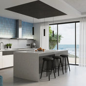 Black aluminium modern design LED ceiling light | KEGIGO