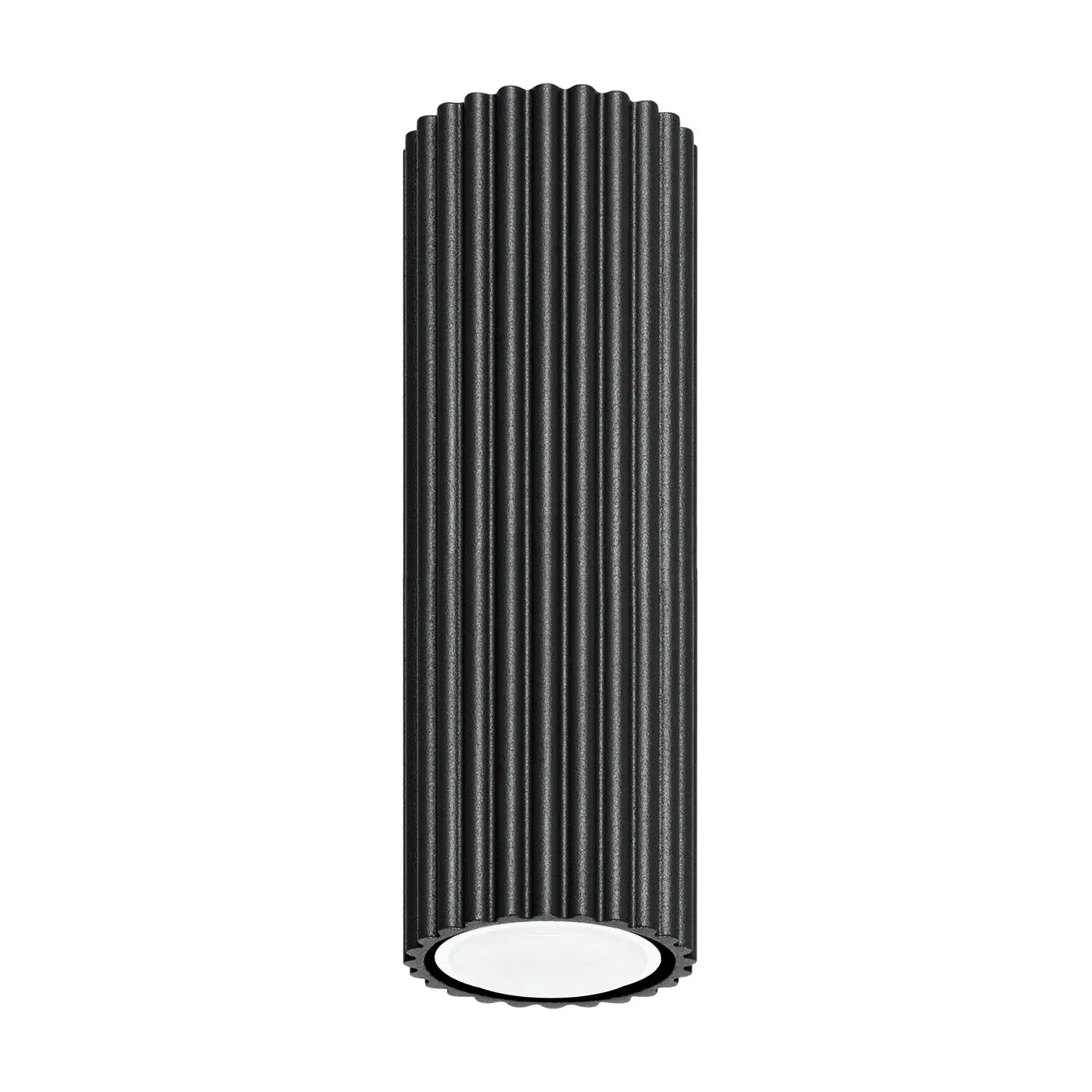 Modern black aluminium LED ceiling light | GISELI