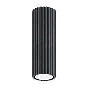 Modern black aluminium LED ceiling light | GISELI