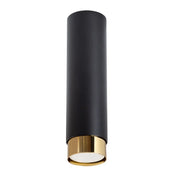 Black gold cylinder minimalist ceiling light | ZENU