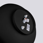 Minimalist black steel LED ceiling light | MARE
