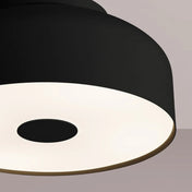 Minimalist black steel LED ceiling light | MARE