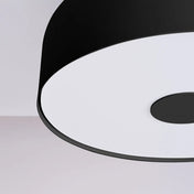 Minimalist black steel LED ceiling light | MARE