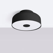 Minimalist black steel LED ceiling light | MARE