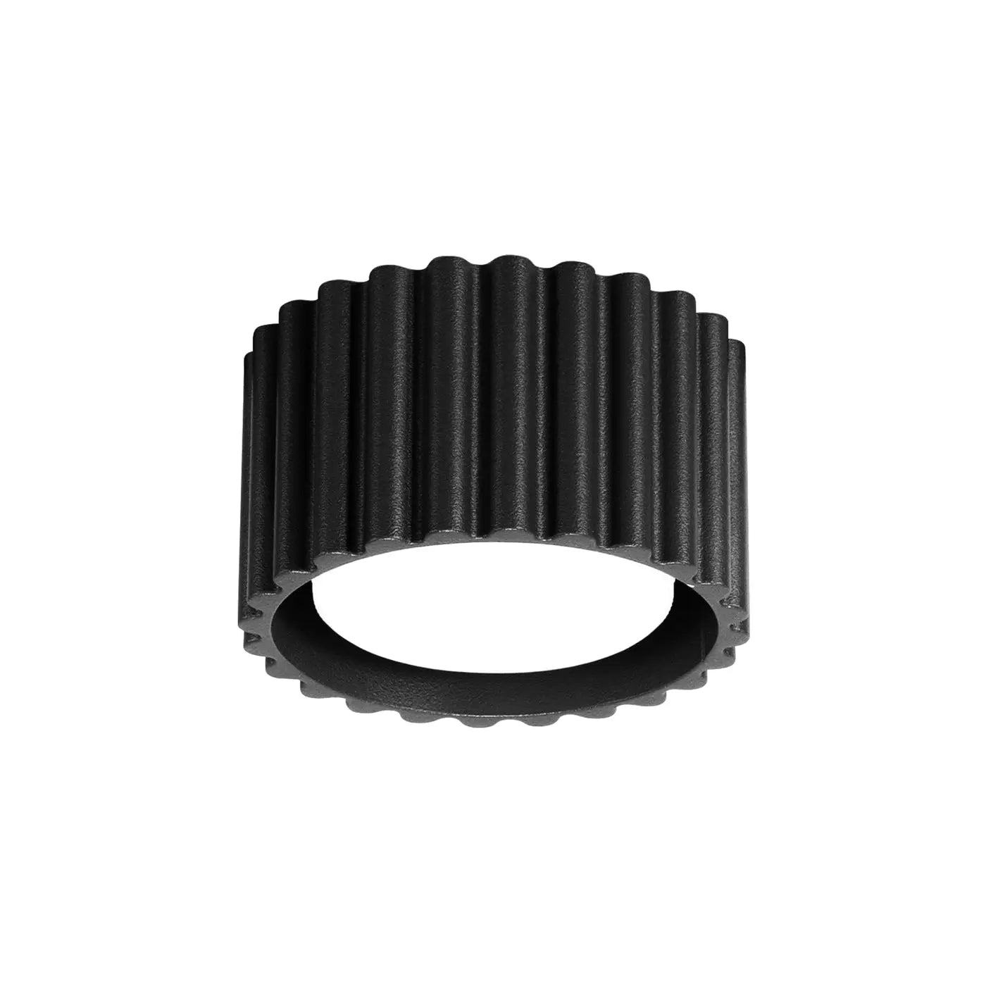 Minimalist black aluminium LED ceiling light | KEME