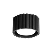 Minimalist black aluminium LED ceiling light | KEME