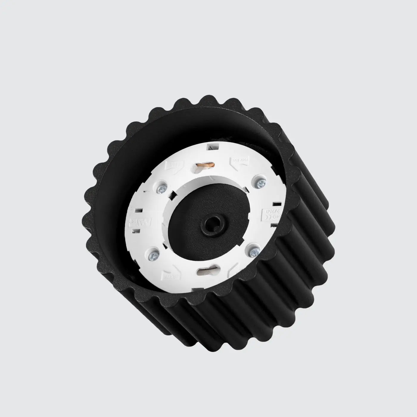 Minimalist black aluminium LED ceiling light | KEME