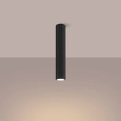 Minimalist black aluminium LED ceiling light | ROTI