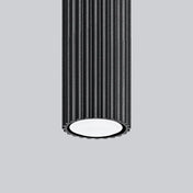 Minimalist black aluminium LED ceiling light | ROTI