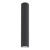 Minimalist black aluminium LED ceiling light | ROTI