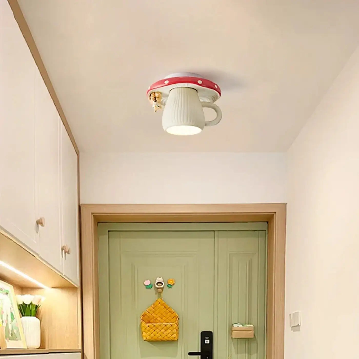 White cup whimsical design LED ceiling light | VOTO