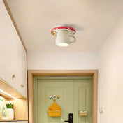 White cup whimsical design LED ceiling light | VOTO