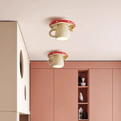 White cup whimsical design LED ceiling light | VOTO