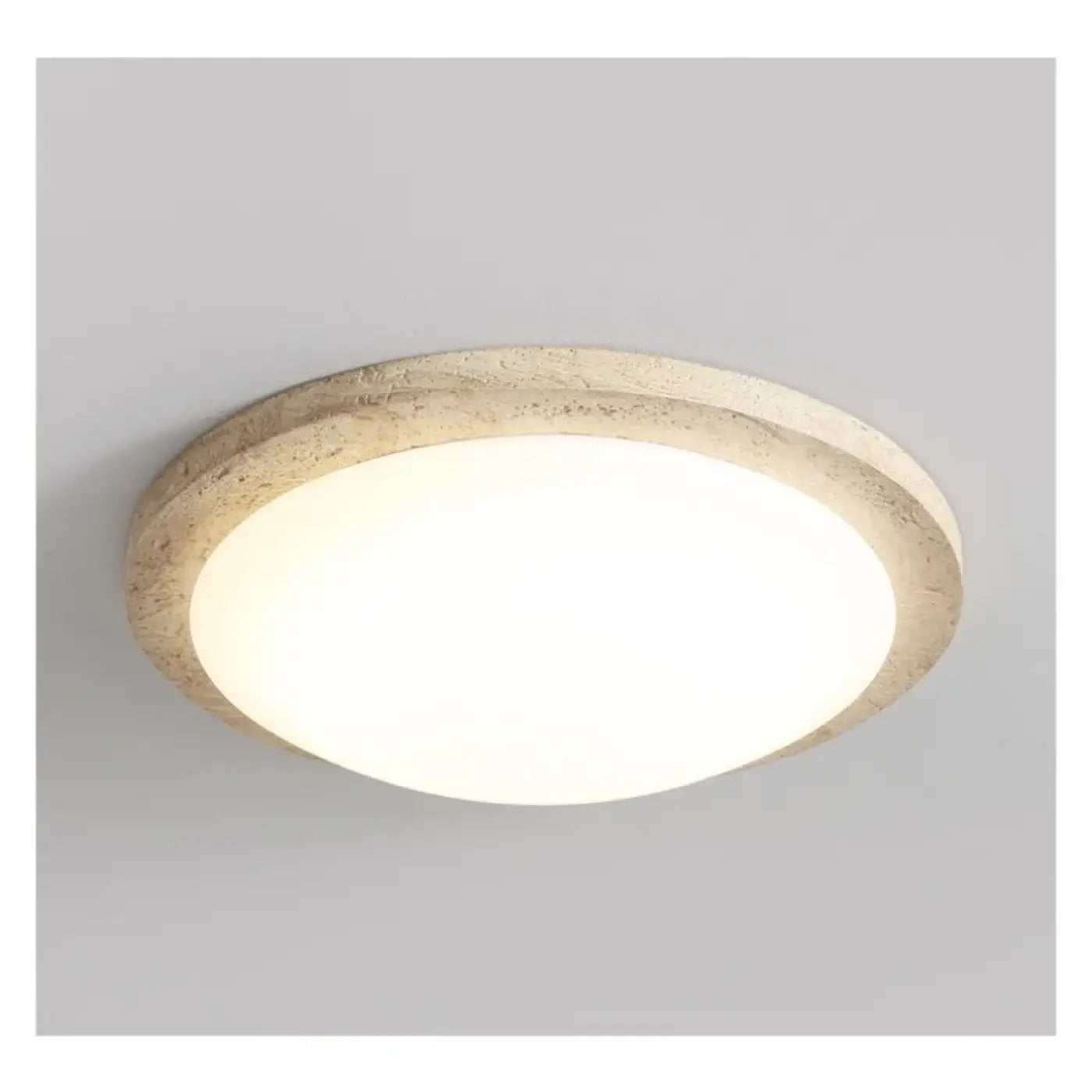 Modern Scandinavian beige LED ceiling light | NUGUK