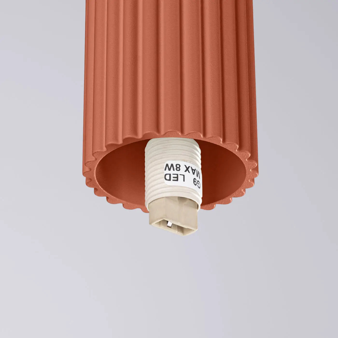 Ochre red LED design ceiling light IP44 | KEHE