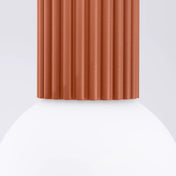 Ochre red LED design ceiling light IP44 | KEHE