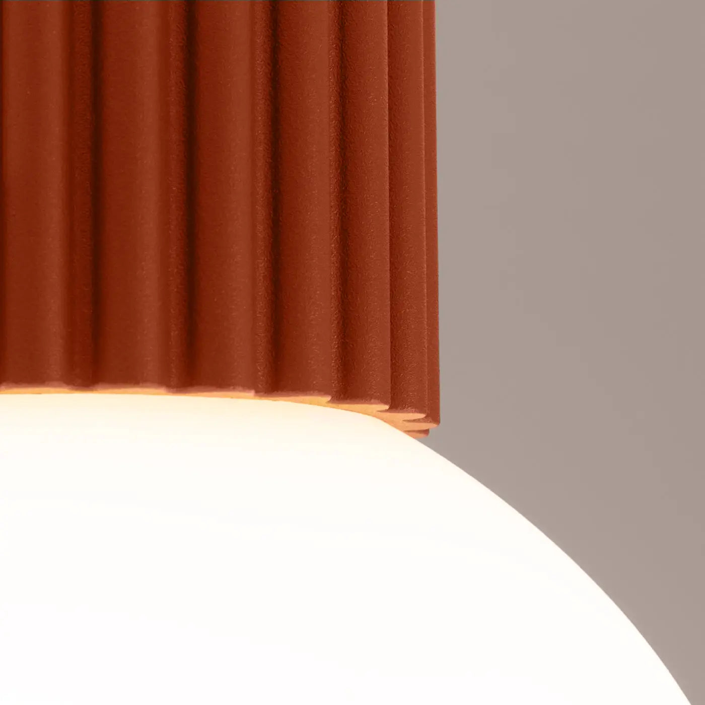 Ochre red LED design ceiling light IP44 | KEHE
