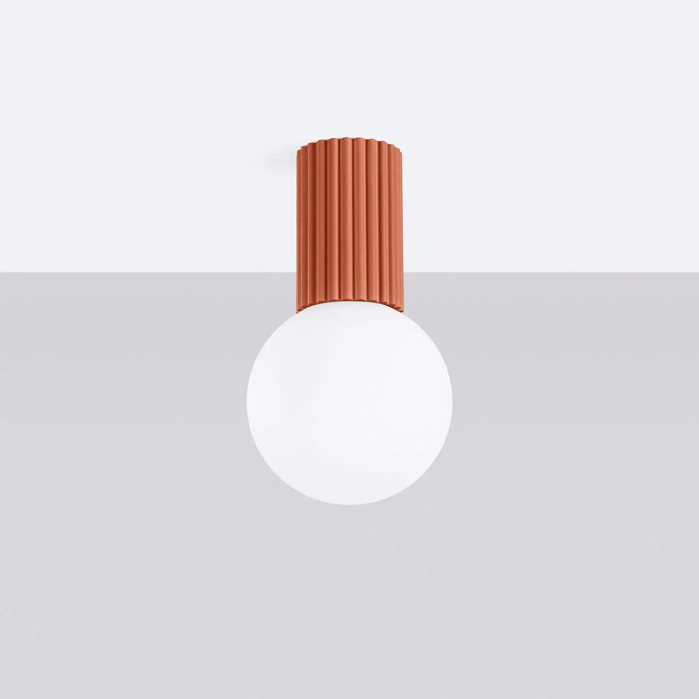 Ochre red LED design ceiling light IP44 | KEHE