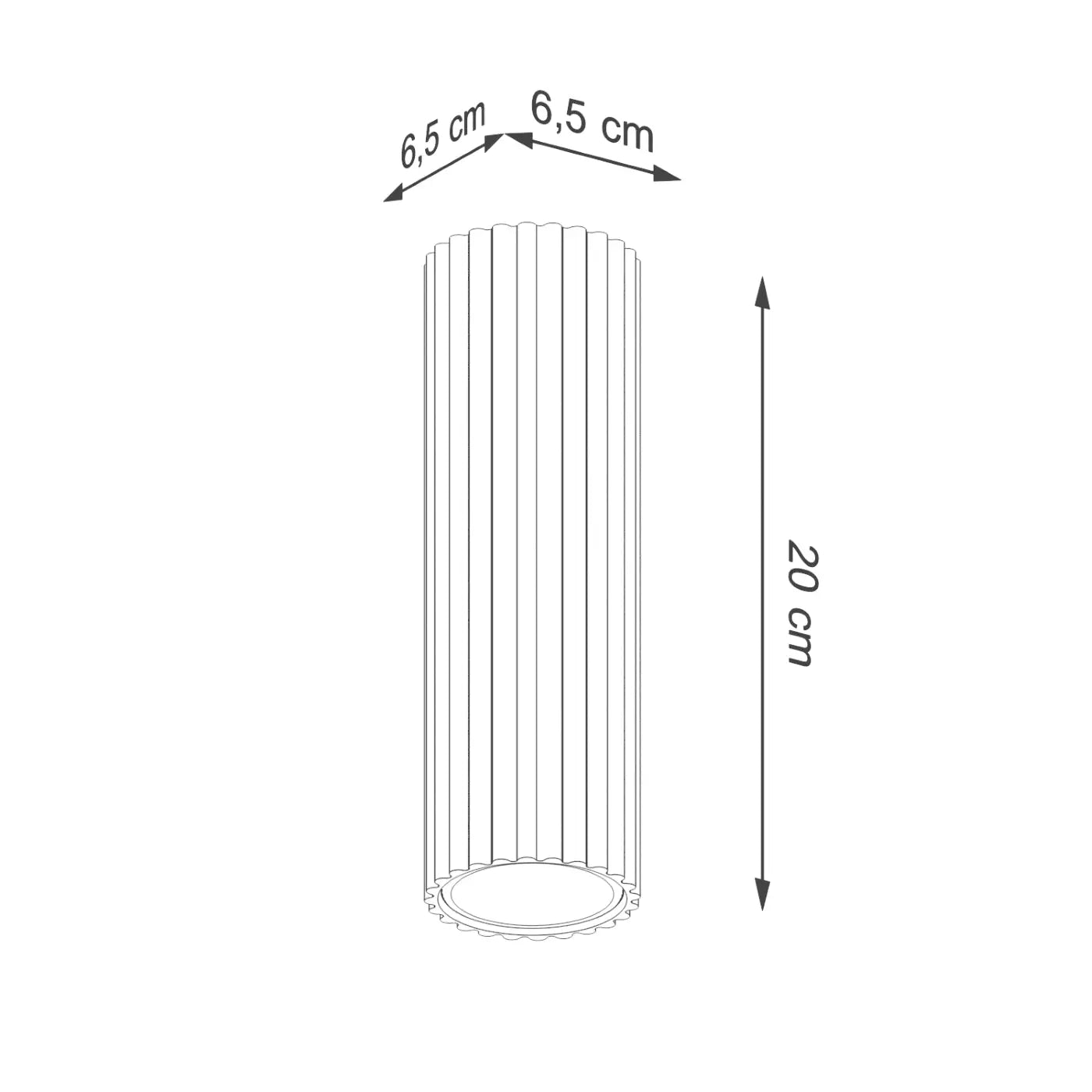 Minimalist ochre red aluminium LED ceiling light | REBE