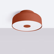 Modern ochre red LED ceiling light | MAGULU
