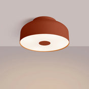 Modern ochre red LED ceiling light | MAGULU