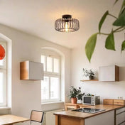 Black metal industrial dimmable ceiling light | KIGO