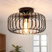 Black metal industrial dimmable ceiling light | KIGO