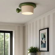 Colourful ceramic cup design LED ceiling light | TAZA