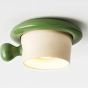 Colourful ceramic cup design LED ceiling light | TAZA
