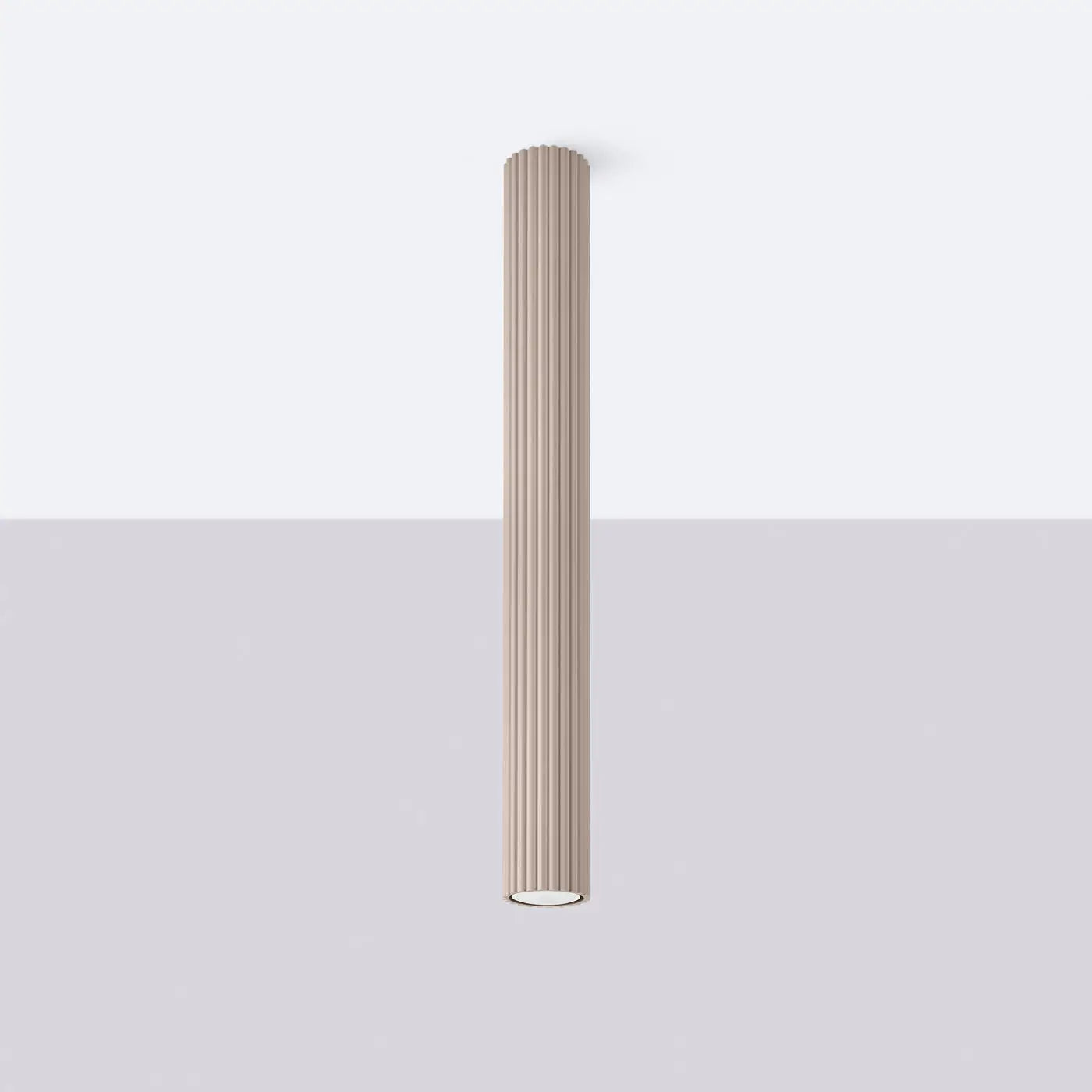Taupe minimalist aluminium LED ceiling light | KABUR