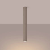 Taupe minimalist aluminium LED ceiling light | KABUR