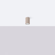 Scandinavian taupe minimalist LED ceiling light | HEHA