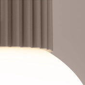 Taupe LED minimalist ceiling light IP44 | RUZOR
