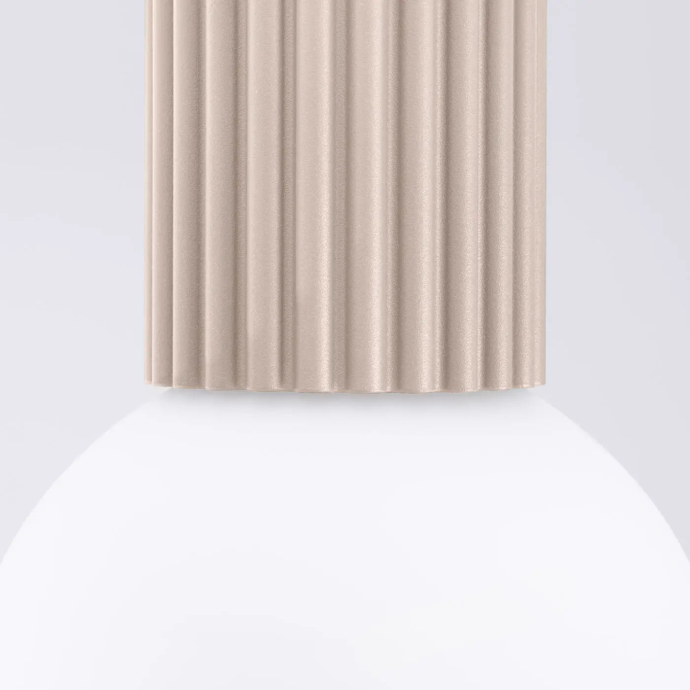 Taupe LED minimalist ceiling light IP44 | RUZOR