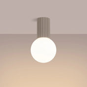 Taupe LED minimalist ceiling light IP44 | RUZOR