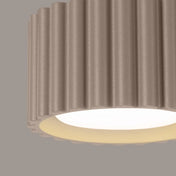 Minimalist taupe aluminium LED ceiling light | BIGONE