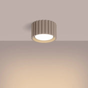 Minimalist taupe aluminium LED ceiling light | BIGONE