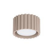 Minimalist taupe aluminium LED ceiling light | BIGONE